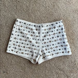 Zara beaded shorts